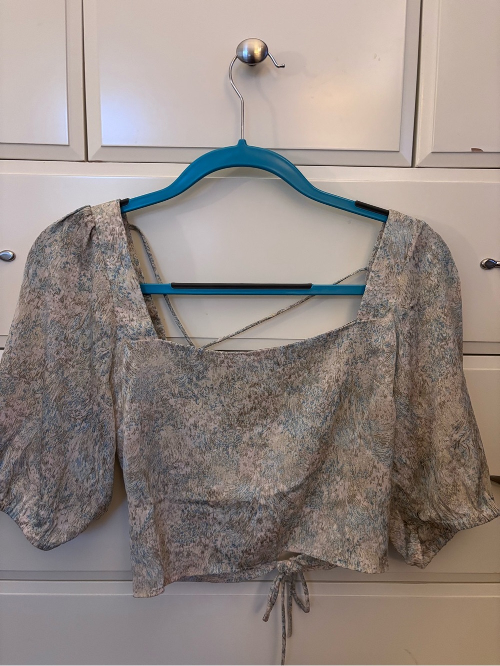 Zara open backed blouse